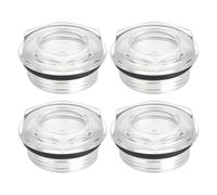 eMagTech Confezione da 4 vetri di livello dell'olio, filettatura M30 × 1,5, per serbatoi dell'olio, cambi, pompe, compressori