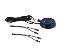 eMagTech Interruttore di Alimentazione Esterno per PC da 2 M con Cavo Splitter da 2 Pezzi Compatibile con Tutte Le Schede Madri dei Computer Desktop
