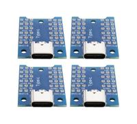 eMagTech Scheda Adattatore USB-C Da 4 Pezzi Scheda Adattatore USB 3.1 Type-C Femmina Scheda Di Breakout Di Tipo C Scheda PCB Di Prova Per Debug Risoluzione Dei Problemi E Test Di Funzionalità