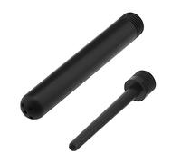 eMagTech Set di 2 ugelli per doccia soffione doccia portatile per clistere ugello accessori da bagno compatibili con la maggior parte della doccia ABS nero