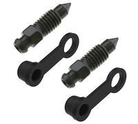 eMagTech Set di 2 viti di spurgo per pinza dei freni M8 x 1,25 mm, con tappi antipolvere per moto, veicoli elettrici, viti per spurgo freni, capezzoli