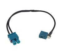 eMagTech Sostituzione dell'adattatore dell'antenna per auto Double Fakra compatibile con Volkswagen compatibile con Skoda Double Fakra Plug Antenna del veicolo Stereo Navigazione GPS Connettore 28 cm