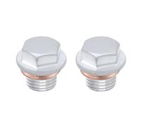 eMagTech Tappo di scarico dell'olio e rondella compatibili con Nissan Micra Almera Navara 350Z 200SX 14mm testa esagonale tappo di scarico dell'olio M12 X1.25