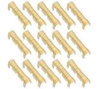 eMagTech Terminale A Crimpare A Forma Di U Per Cavo Elettrico A Crimpare In Ottone Da 200 Pezzi Connettori Terminali A Crimpare In Ottone A Forma Di U Adatti Per Linee Da 0,5-1,5 Mm²