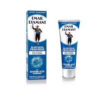 EMAIL DIAMANT - Dentifricio Bianchezza e Freschezza a Lunga Durata, Dentifricio Sbiancante con Microsfere Lucidanti, Dentifricio Fluoro, Bicarbonato e Ossigeno Attivo Anti-Malalito, 75 ml