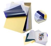 EMALLA 100 Fogli Carta Stencil Tattoo A4 Carta Ectografica Tattoo Transfer Paper per Artisti e principianti