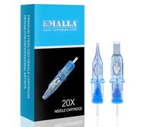 EMALLA ELIOT 20 pezzi 0803RLL Aghi Tattoo #08 3RLL Round Liner Cartucce Aghi per Tatuaggi Professionale Kit Tatuaggi
