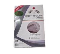 EMAN - Coprimaterasso Singolo in Spugna Jersey 250g/Mq a Lavorazione Jacquard (Versione Luxury) Elastico Lungo Tutto il Bordo per una Vestibilità Perfetta, per Materasso Spesso 30 cm