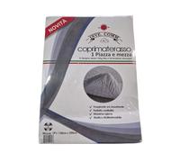 EMAN - Coprimaterasso Una Piazza e Mezza in Spugna Jersey 150g/Mq a Lavorazione Jacquard (Versione Classica) Elastico Lungo Tutto il Bordo per una Vestibilità Perfetta, per Materasso Spesso 30 cm