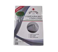 EMAN - Coprimaterasso Una Piazza e Mezza in Spugna Jersey 250g/Mq a Lavorazione Jacquard (Versione Luxury) Elastico Lungo Tutto il Bordo per una Vestibilità Perfetta, per Materasso Spesso 30 cm