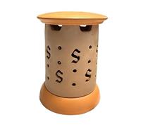 Emanatore Antizanzare in Terra Cotta, Made in Italy, Porta Candele per Esterno, Fatto a Mano