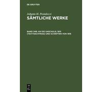 Emanuel Dejung An die Unschuld, 1815 (Text-Nachtrag) und Schr (Copertina rigida)