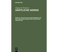 Emanuel Dejung Ansichten und Erfahrungen, die Idee der Elemen (Copertina rigida)