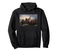 Emanuel Leutze Washington Crossing The Delaware Felpa con Cappuccio
