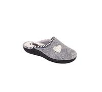 EMANUELA 1800 Ciabatta Donna Panno Economica Plantare Estraibile Grigio 36