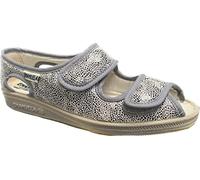 EMANUELA 667 Grigio Snake Scarpa Sandalo Donna Doppio Strappo Lavabili in Lavatrice A 30 Gradi