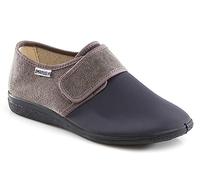EMANUELA 986 Grigio Pantofole Uomo Made in Italy con Strappo E Tomaia Elasticizzata Davanti Zeppa 2,5 CM Lavabili in Lavatrice A 30 Gradi Grigio 45