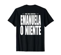 Emanuela o Niente Scritta Dietro per Fidanzati Maglietta