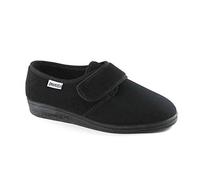 EMANUELA Pantofola Elasticizzata Invernale Donna 601 Nero Made in Italy (35 EU)
