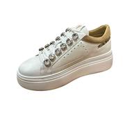 Emanuélle Vee Scarpe Donna Sneaker Bice all Strass White/Sand DS25EV03 451P-302-12-P003C WH-SD 37