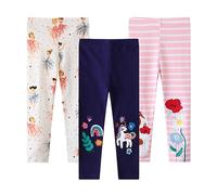 EmaoFun Leggins Bambina,Leggings Bambina 2-7 Anni Cotone Pantaloni(Angel5T)
