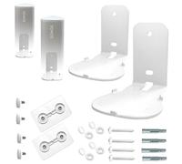 EMAQUIN Staffa di montaggio a parete per Sonos Roam/Roam SL, metallo robusto, finitura vernice resistente, facile installazione, compatibile, set di coppie, bianco
