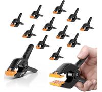 EMART 12 Pcs Morsetto a Molla da 11,4 cm per Sfondo Fotografico, Mussola di Fondo