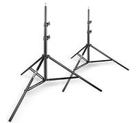 EMART 2 Pcs 260cm Treppiede in Alluminio Fotografico Stabile, Supporto per Illuminazione per Studio Fotografia Video, Sfondo, Softbox, Riflettore
