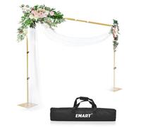 EMART 2x3m Supporto Fondale Fotografico con Base Oro, Supporti per Sfondo