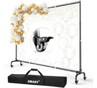 EMART 3x2,3m Supporto Fondale Fotografico con Carrucole Regolabile