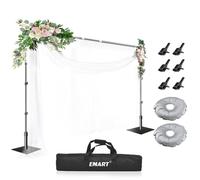 EMART 3x3m Supporto Fondale Fotografico con Base,Sistema di Supporti Sfondo