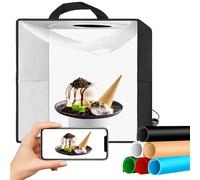 EMART 40x40cm Light Box per Studio Fotografico,Tenda Portatile 144 Luci LED