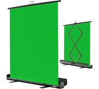 EMART Green Screen 155x200cm, Greenscreen Sfondo, Fondale Fotografico Verde con Supporto per Studio Fotografia, Streaming, Videoconferenze, TikTok, Zoom