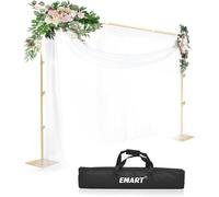 EMART Oro 2,6x3 m Supporto per Fondale con Base Fotografico Regolabile,
