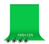 EMART Photo Studio - Schermo da 3 x 3,6 m, colore: verde, senza cuciture, in mussola, per la fotografia, 3 x 3,6 m