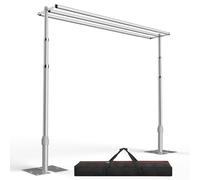 EMART Robusto Supporto per Fondale Fotografico, 3x3m, Grande Arco Regolabile per Matrimoni, Tre Traverse, Adatto per Studio Fotografico, Compleanno, Matrimonio, Decorazione di Feste