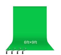 EMART Sfondo Fotografico Verde 1,8 x 2,8 m Pieghevole in 100% Cotone