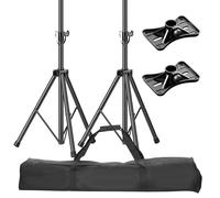 EMART - Supporti per altoparlanti ad altezza regolabile, con struttura a treppiede professionale e resistente, per un peso fino a 60 kg, estensibili da 38 a 180 cm