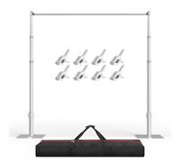 EMART Supporto Fondale Fotografico 2,6x3m Supporti di Palloncini-Argento