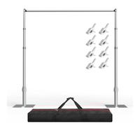 EMART Supporto Fondale Fotografico 3x3m Supporti Arco di Palloncini-Argento