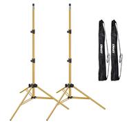 EMART Supporto luce per fotografia, supporto portatile per foto e video, confezione da 2 supporti per illuminazione con custodia per Speedlight, flash, softbox, luce stroboscopica, fotocamera