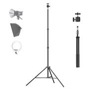 EMART Supporto per luce con testa a sfera, 1,58 m, treppiede portatile per illuminazione da studio per fotocamera, flash, softbox, ritratto, fotografia video, ombrello, luce stroboscopica