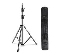 EMART Supporto per luce resistente, 2,6 m, ammortizzato a molla, struttura in lega di alluminio, treppiede per studio fotografico e video, con borsa per il trasporto, per illuminazione fotografica,