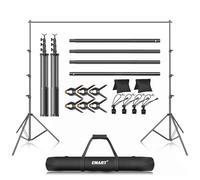 EMART Supporto Per Sfondo Fotografico 3 M X 3,6 M Regolabile E Borsa Per Trasporto Per Studio Fotografico, Video, Ritratti E Fotografia Di Prodotti