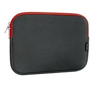 Emartbuy Grigio Scuro/Rosso Custodia, Copertura, Neoprene Resistente all'Acqua con Interno e Chiusura Lampo Rosso 11-12 Pollici Adatta per Dispositivi Selezionati Elencati di Seguito