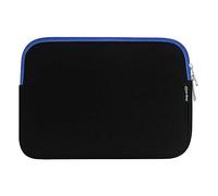 Emartbuy® Nero/Blu Impermeabile Morbido Neoprene Custodia Sleeve Case Cover con Blu Interno & Cerniera Lampo Adatta Per Lenovo Yoga 510 2 in 1 Laptop 14 Pollice (13-14 Pollice Notebook)