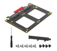 EMASDGEY 2 schede adattatore da SFF8639 a PCIe 8X per soluzioni di archiviazione ad alta velocità convertitori ad alta velocità