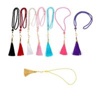EMASDGEY Elegante rosario in vetro robusto, collezione Tasbih, 8 pezzi, con perline per il massimo comfort, adatto per l'uso quotidiano, abbigliamento casual Tasbih