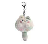 EMASDGEY Portachiavi con ciondolo a forma di cigolio creativo in peluche con ciondolo a forma di bambola farcita, anelli con animali soffici, regali di compleanno, portachiavi carino, Verde, Taglia