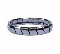 Ematite Energia Bracciale Alto Lucido Magnetico Moda Gioielli per Uomo